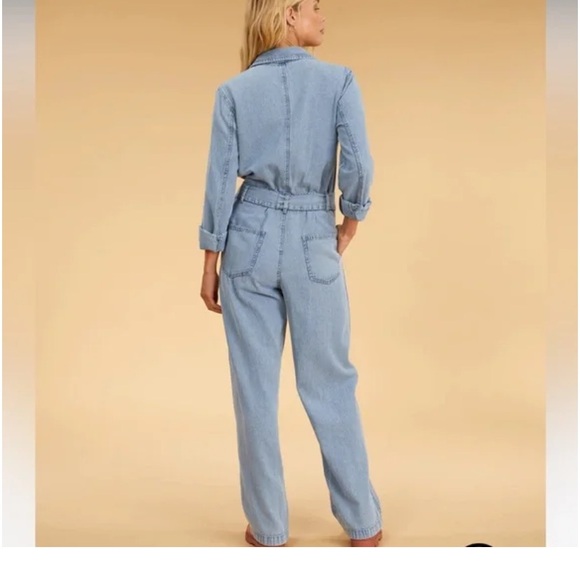 BILLABONG Salty Blonde Denim Jumpsuit-Sm. ***ADORABLE*** Excellent Condition! - Picture 3 of 9